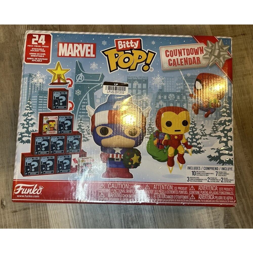 Funko Bitty Pop! Marvel Advent Calendar 24 Mini Figures Holiday Countdown - NEW